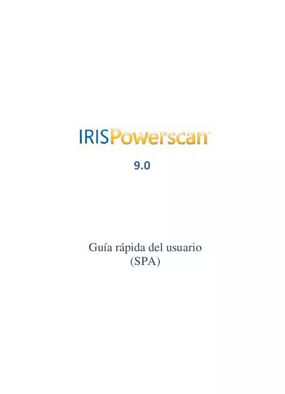 Mode d'emploi IRIS IRISPOWERSCAN 9.0