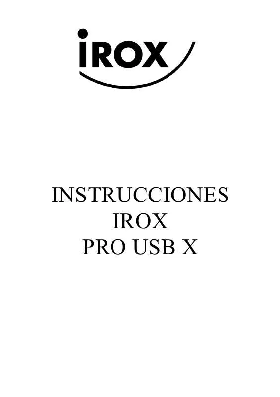 Mode d'emploi IROX PRO-X