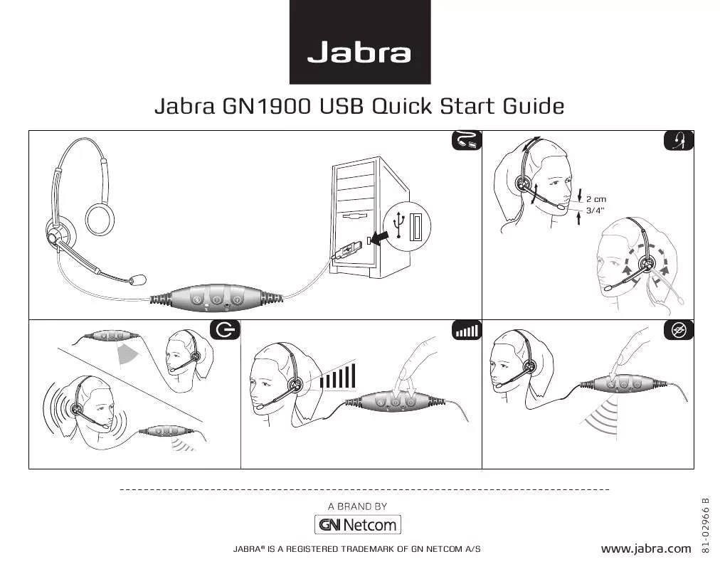 Mode d'emploi JABRA GN1900 USB