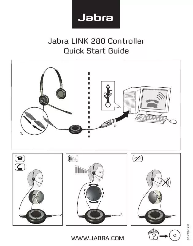 Mode d'emploi JABRA LINK 280 CONTROLLER