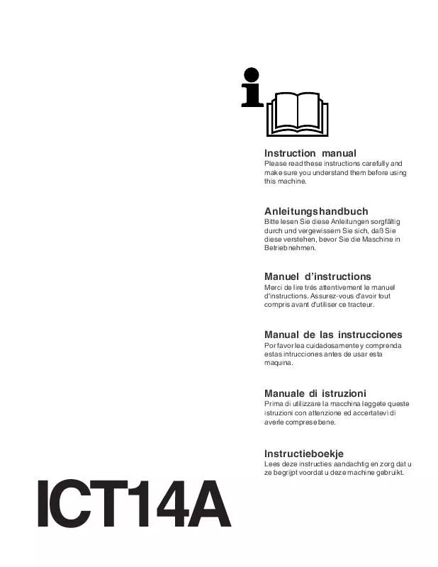Mode d'emploi JONSERED ICT 14 A
