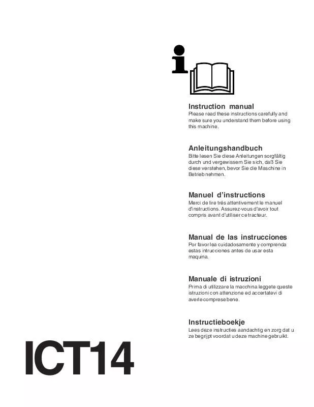 Mode d'emploi JONSERED ICT 14