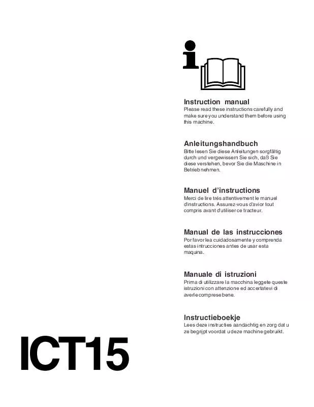 Mode d'emploi JONSERED ICT 15