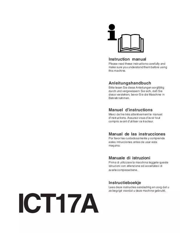 Mode d'emploi JONSERED ICT 17 A