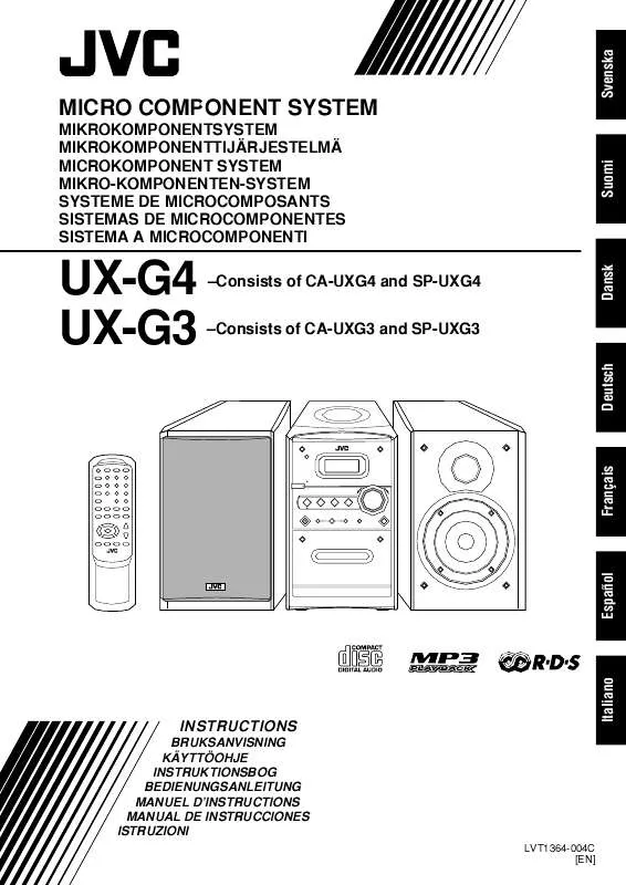 Mode d'emploi JVC UX-G3