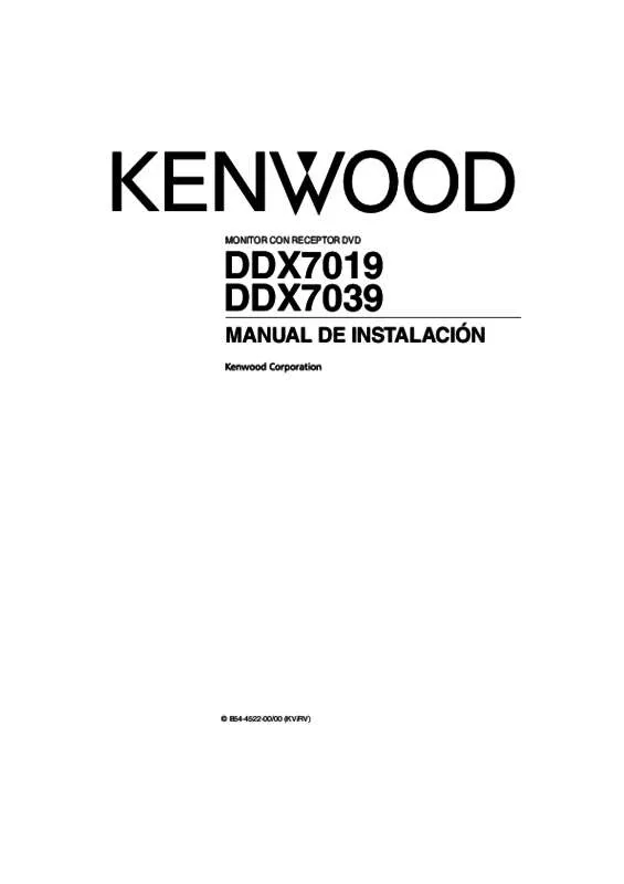 Mode d'emploi KENWOOD DDX7019