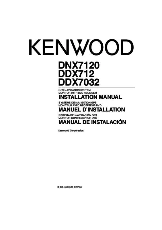 Mode d'emploi KENWOOD DNX7120