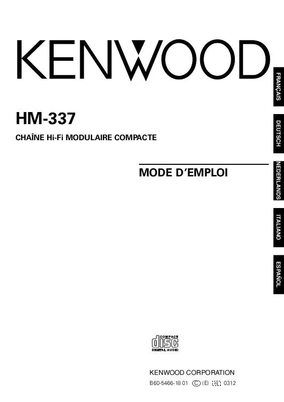 Mode d'emploi KENWOOD HM-337