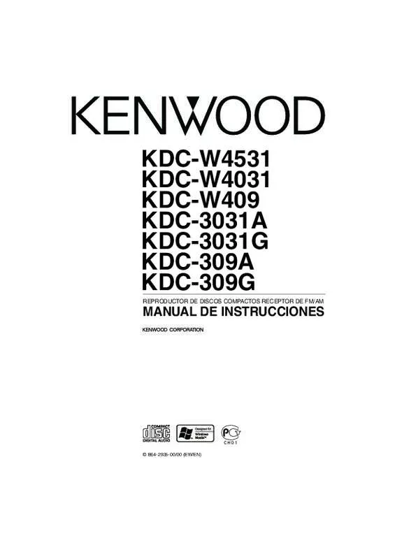 Mode d'emploi KENWOOD KDC-309A