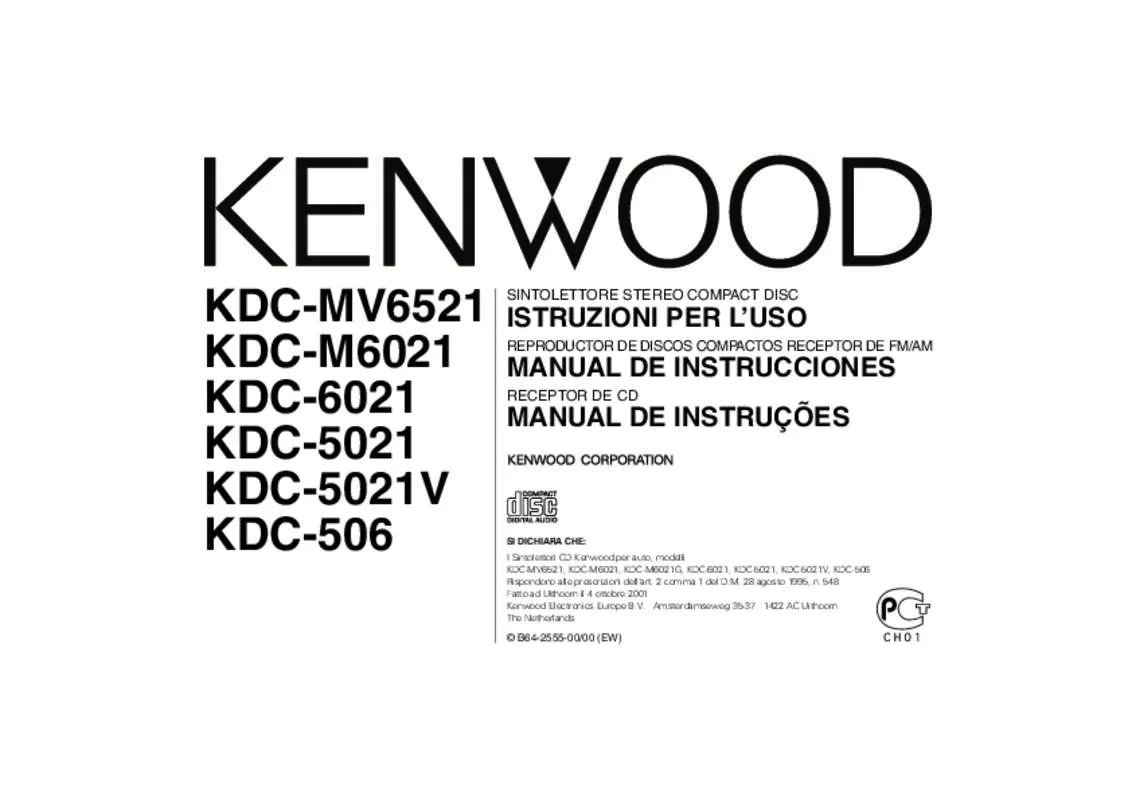 Mode d'emploi KENWOOD KDC-5021V
