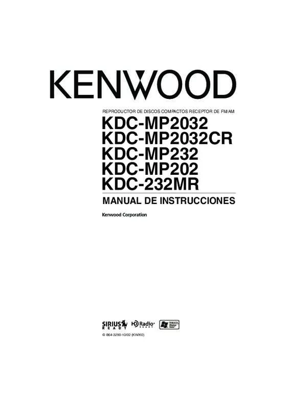 Mode d'emploi KENWOOD KDC-MP232