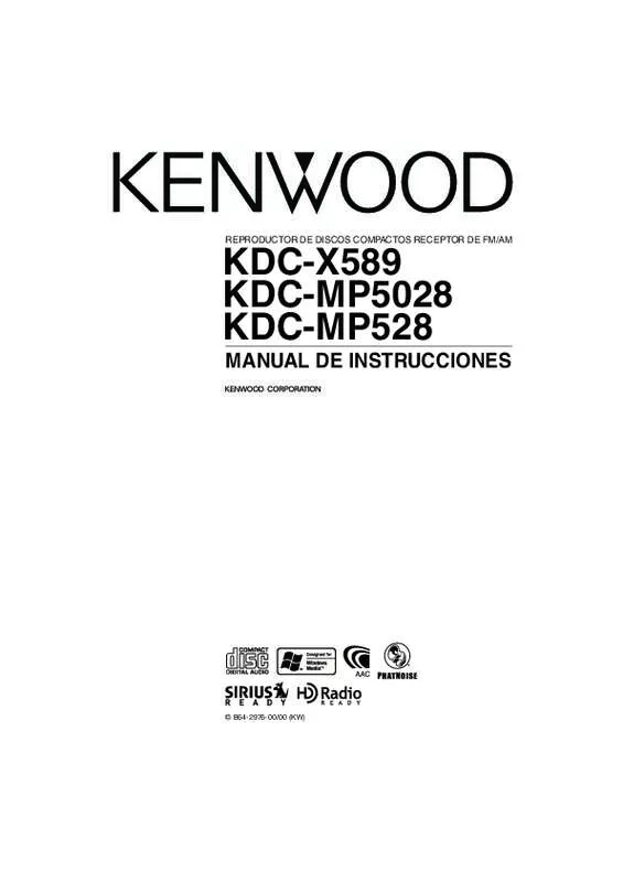Mode d'emploi KENWOOD KDC-X589