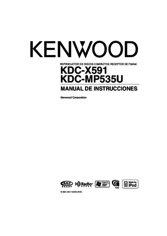 Mode d'emploi KENWOOD KDC-X591