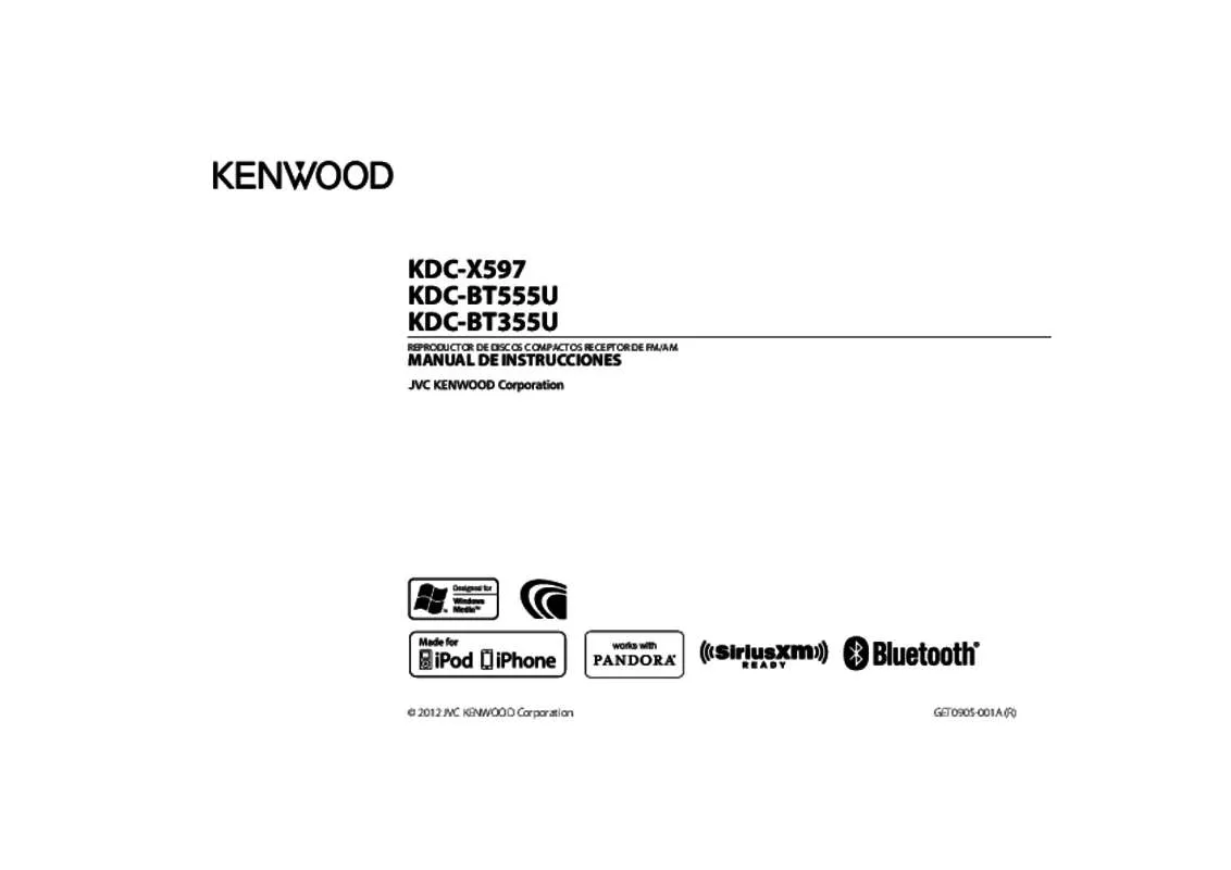 Mode d'emploi KENWOOD KDC-X597