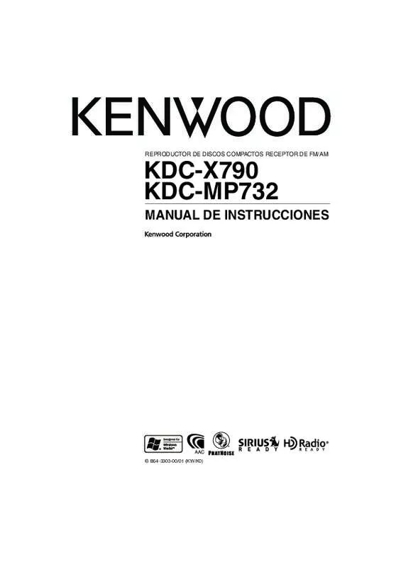 Mode d'emploi KENWOOD KDC-X790