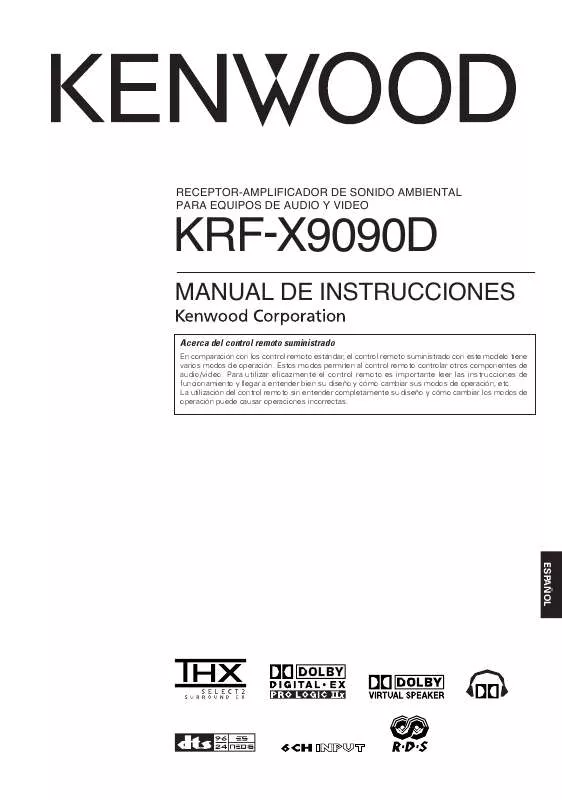Mode d'emploi KENWOOD KRF-X9090