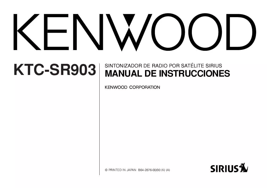 Mode d'emploi KENWOOD KTC-SR903