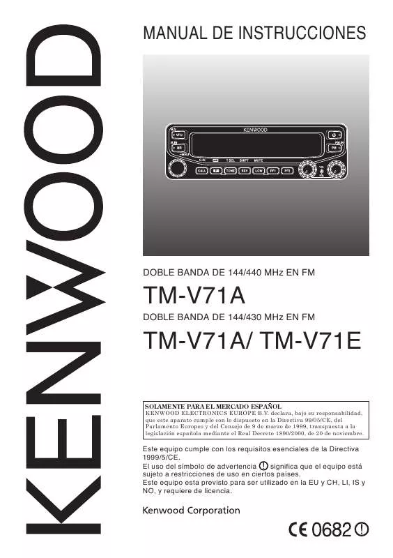 Mode d'emploi KENWOOD TM-V71E