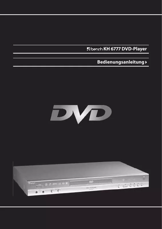 Mode d'emploi KOMPERNASS EBENCH KH 6777 REPRODUCTOR DE DVDS