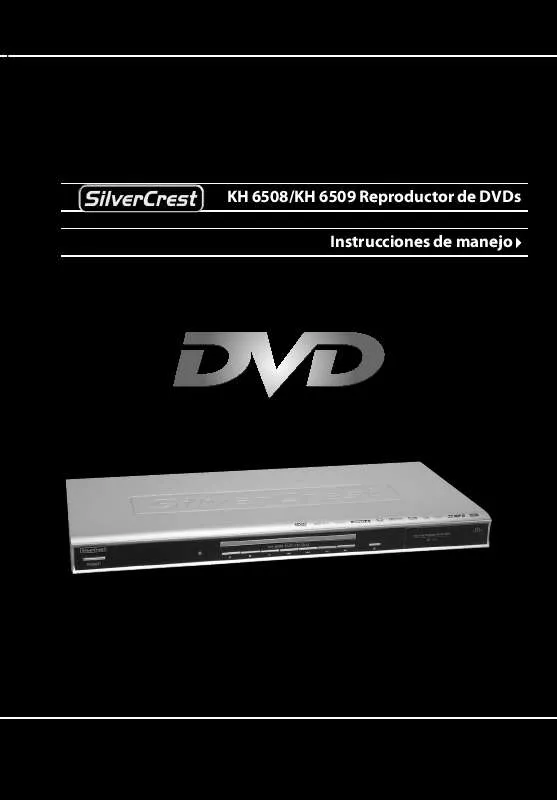 Mode d'emploi KOMPERNASS SILVERCREST KH 6508 REPRODUCTOR DE DVDS
