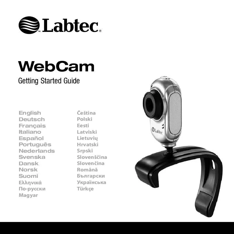Mode d'emploi LABTEC WEBCAM 5500