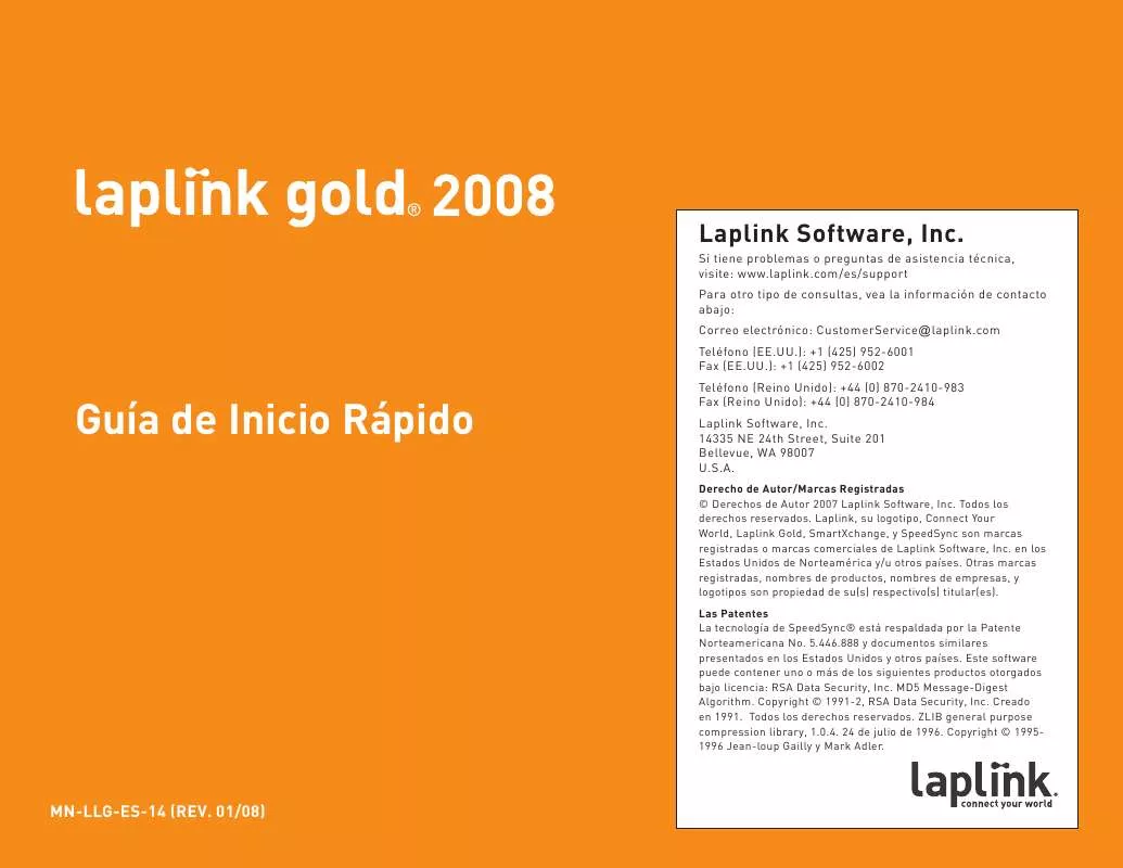 Mode d'emploi LAPLINK GOLD 2008