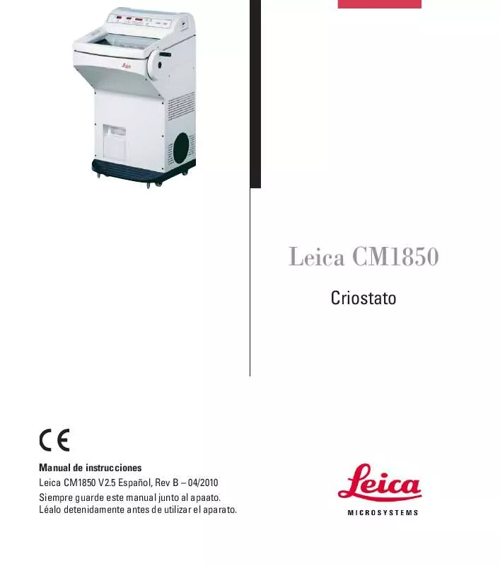 Mode d'emploi LEICA CM1850