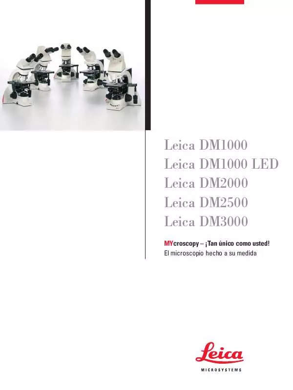 Mode d'emploi LEICA DM1000 LED