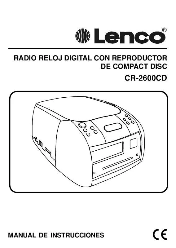 Mode d'emploi LENCO CR-2600 CD