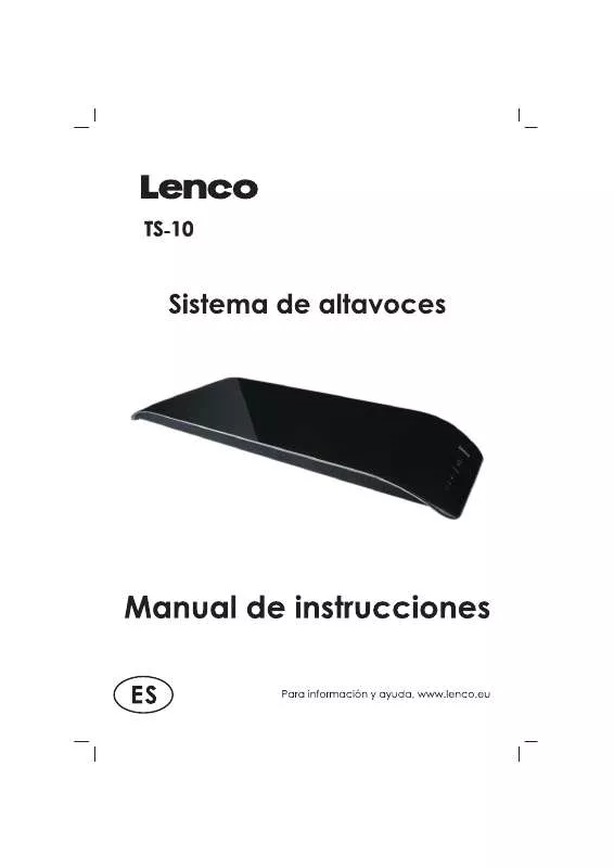Mode d'emploi LENCO TS-10