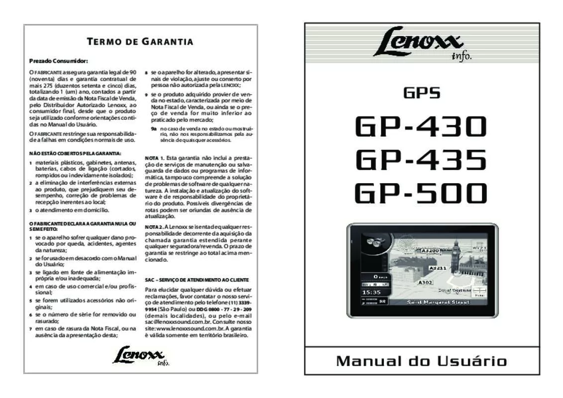 Mode d'emploi LENOXX GP-500