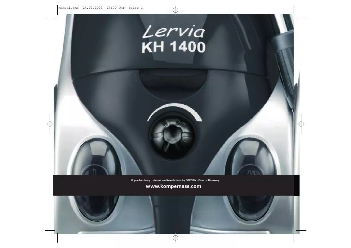 Mode d'emploi LERVIA KH 1400