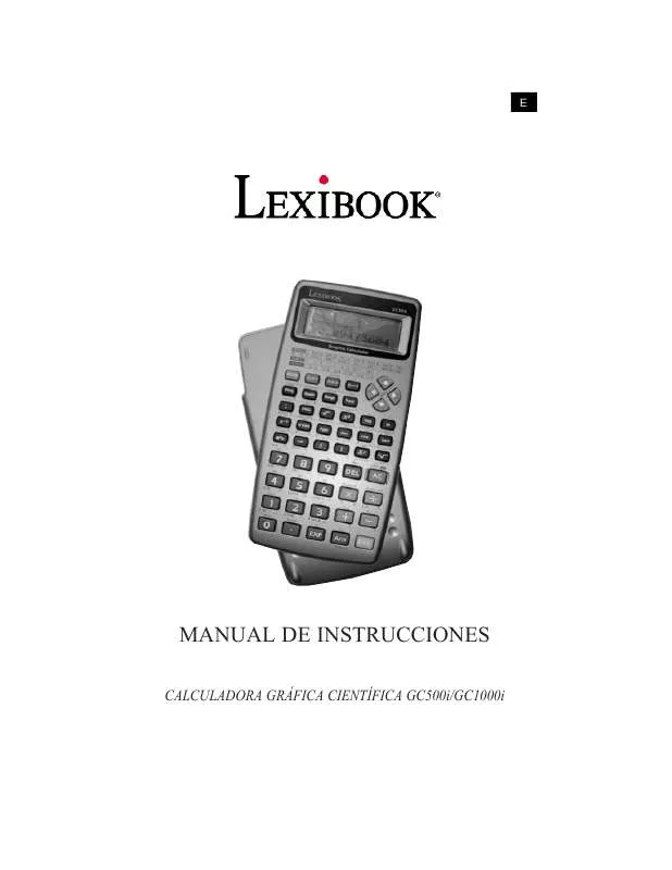 Mode d'emploi LEXIBOOK C1000