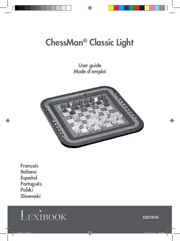 Mode d'emploi LEXIBOOK CHESSMAN CLASSIC LIGHT