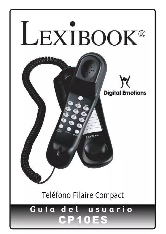 Mode d'emploi LEXIBOOK TELEFONO FILAIRE COMPACT