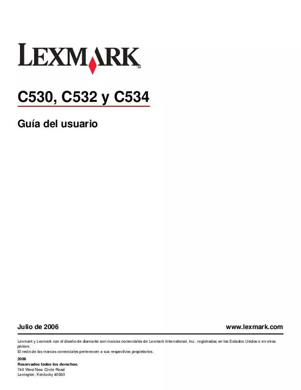 Mode d'emploi LEXMARK C530