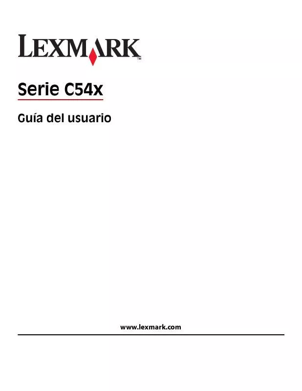 Mode d'emploi LEXMARK C543