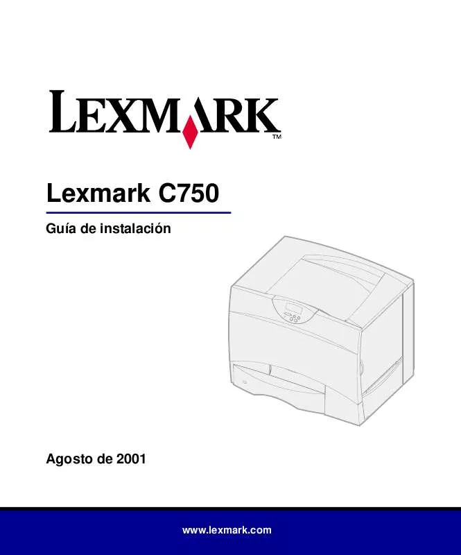 Mode d'emploi LEXMARK C750