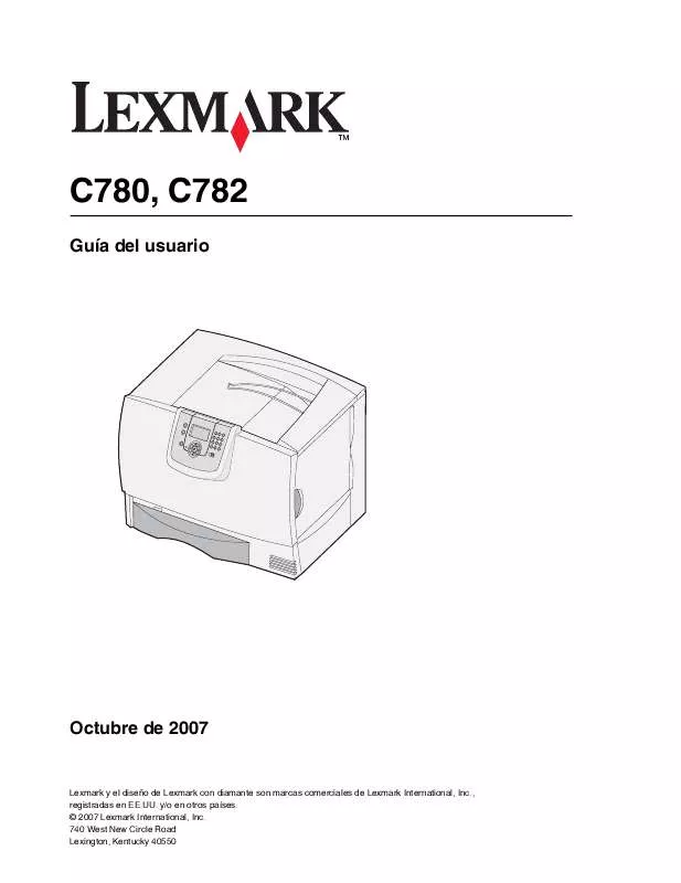 Mode d'emploi LEXMARK C780
