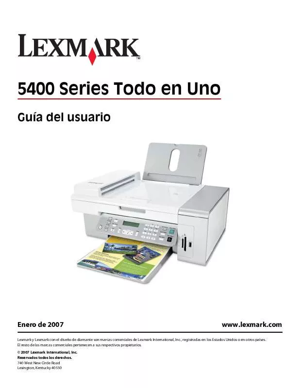 Mode d'emploi LEXMARK X5450