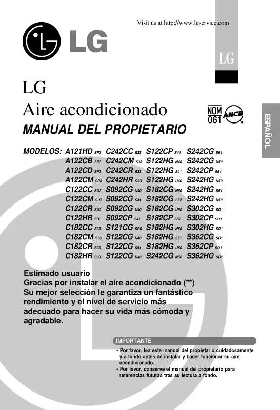 Mode d'emploi LG A122CB.SP3