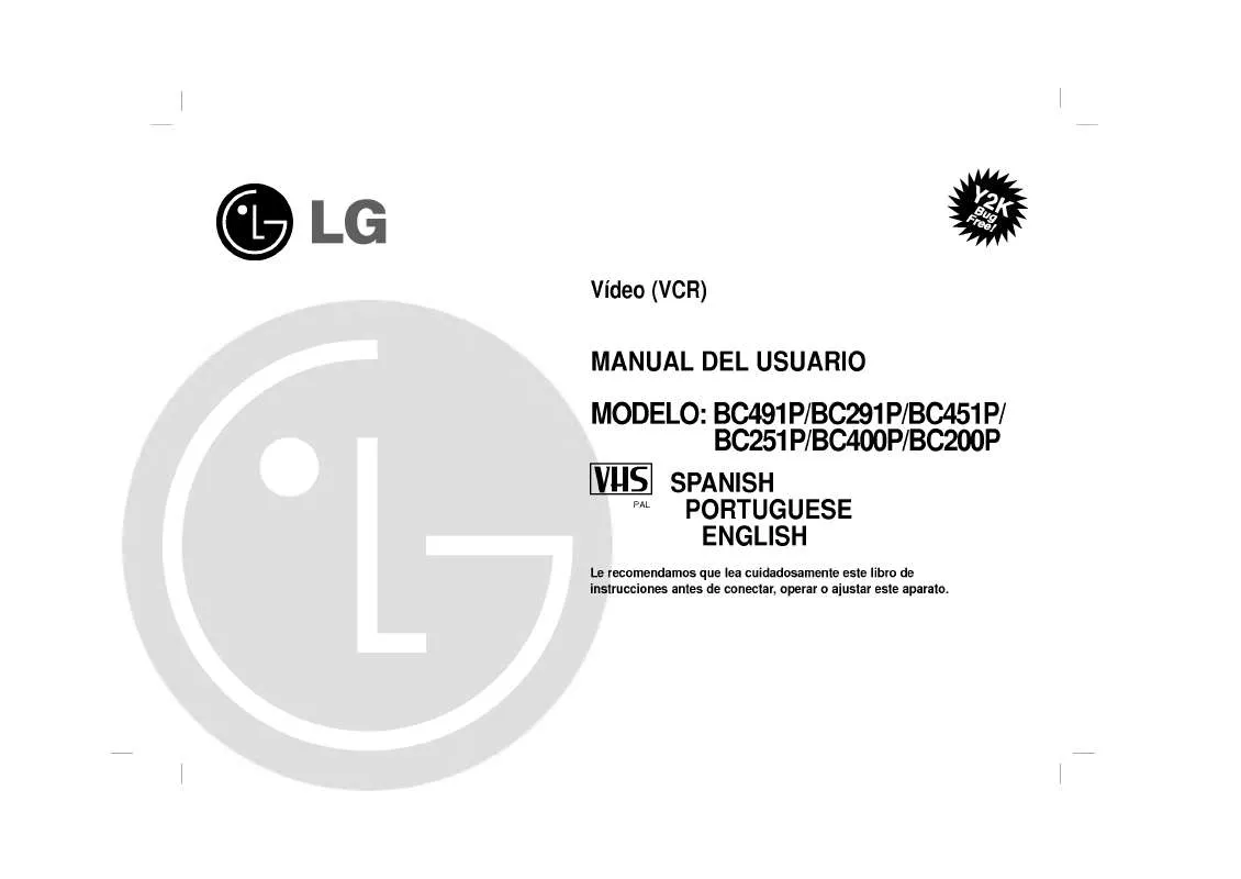 Mode d'emploi LG BC491P