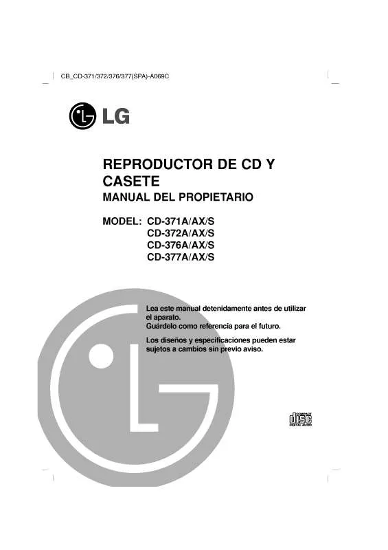 Mode d'emploi LG CD-372A