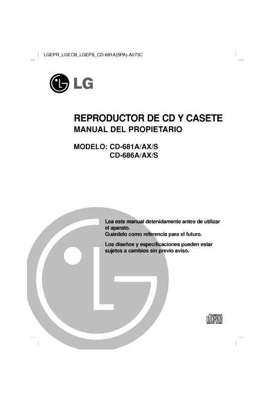 Mode d'emploi LG CD-681A