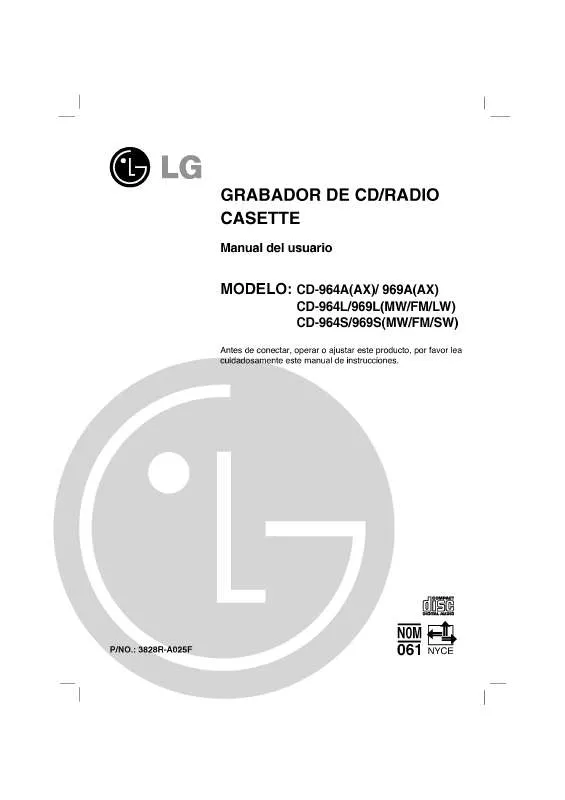 Mode d'emploi LG CD-964A