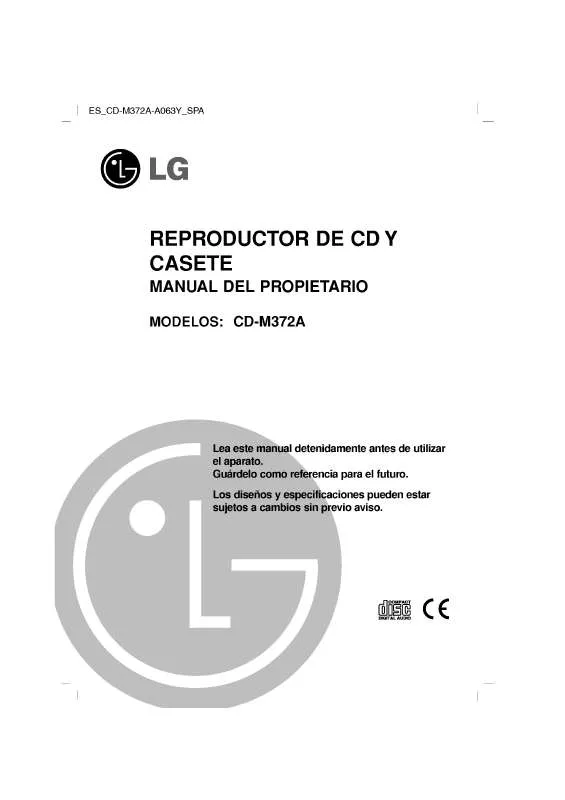 Mode d'emploi LG CD-M372A