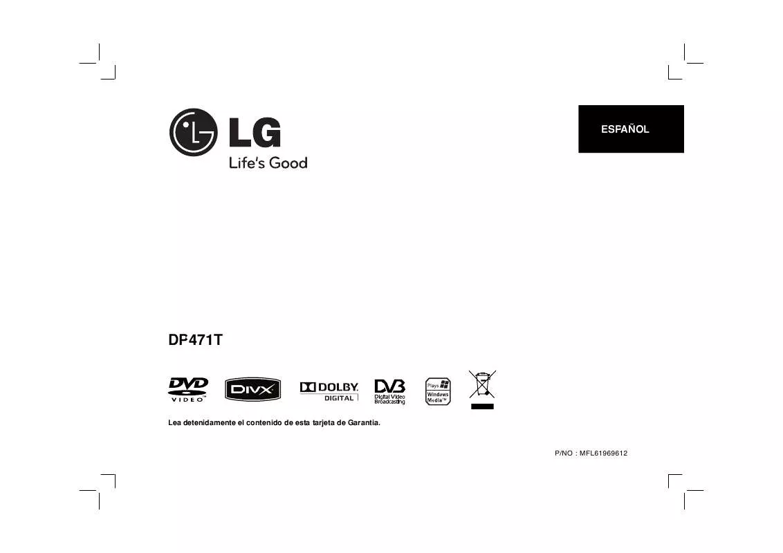 Mode d'emploi LG DP471T