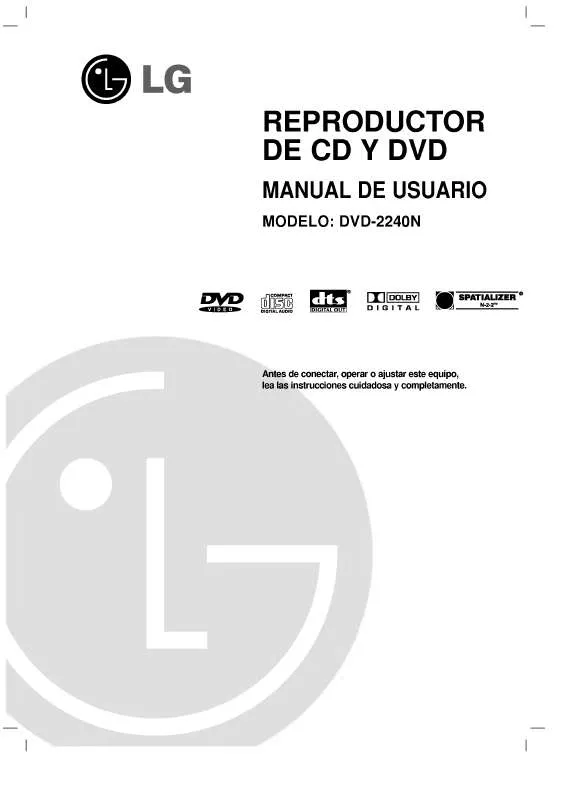 Mode d'emploi LG DVD-2240N