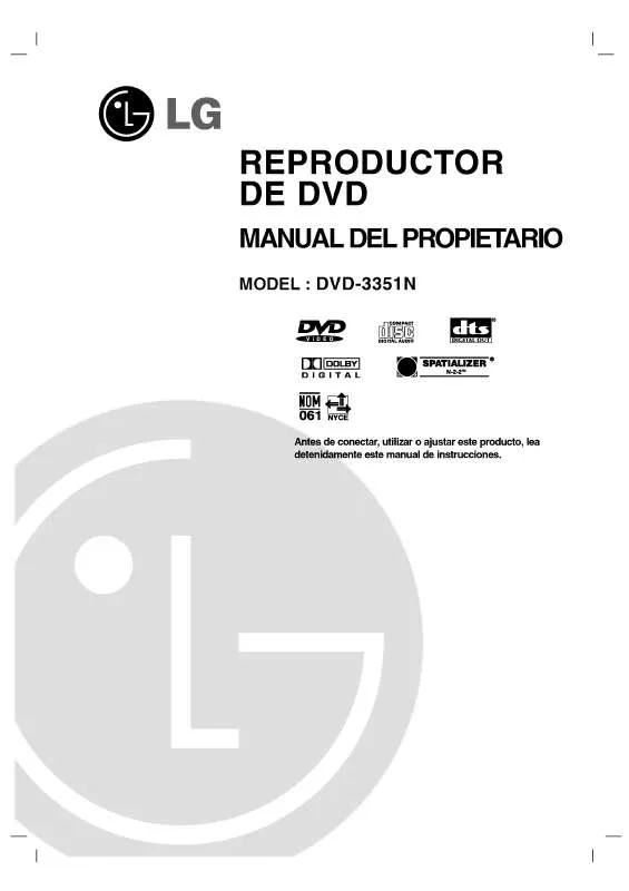 Mode d'emploi LG DVD-3351N