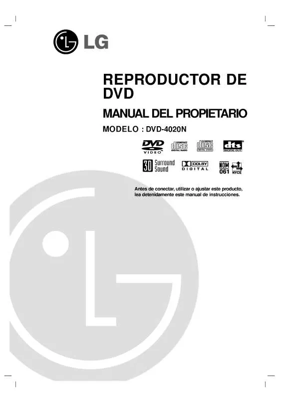 Mode d'emploi LG DVD-4020N
